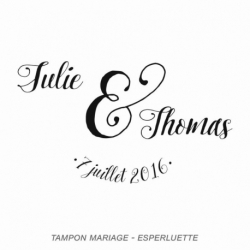 Tampon mariage esperluette