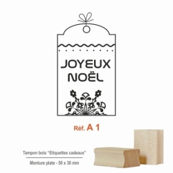 Tampon Noël - Etiquettes cadeaux