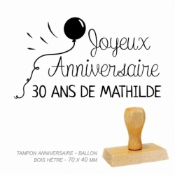 Tampon Joyeux Anniversaire - Ballon