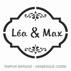 Tampon arabesque cadre