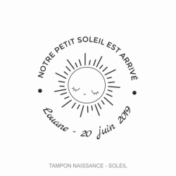 Tampon naissance "Soleil"