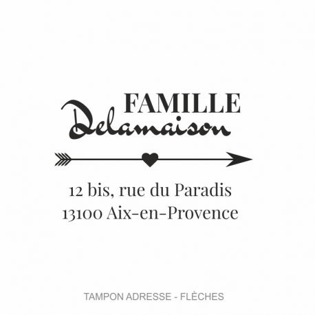 Tampon adresse "Flèche"