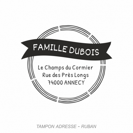 Tampon adresse Ruban