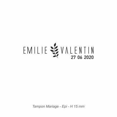 Tampon mariage "Epi"