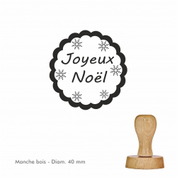 Tampon Joyeux Noël "Flocon"