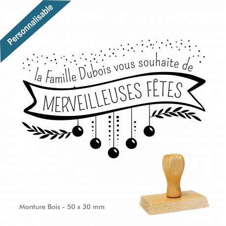 Tampon "Merveilleuses Fêtes"